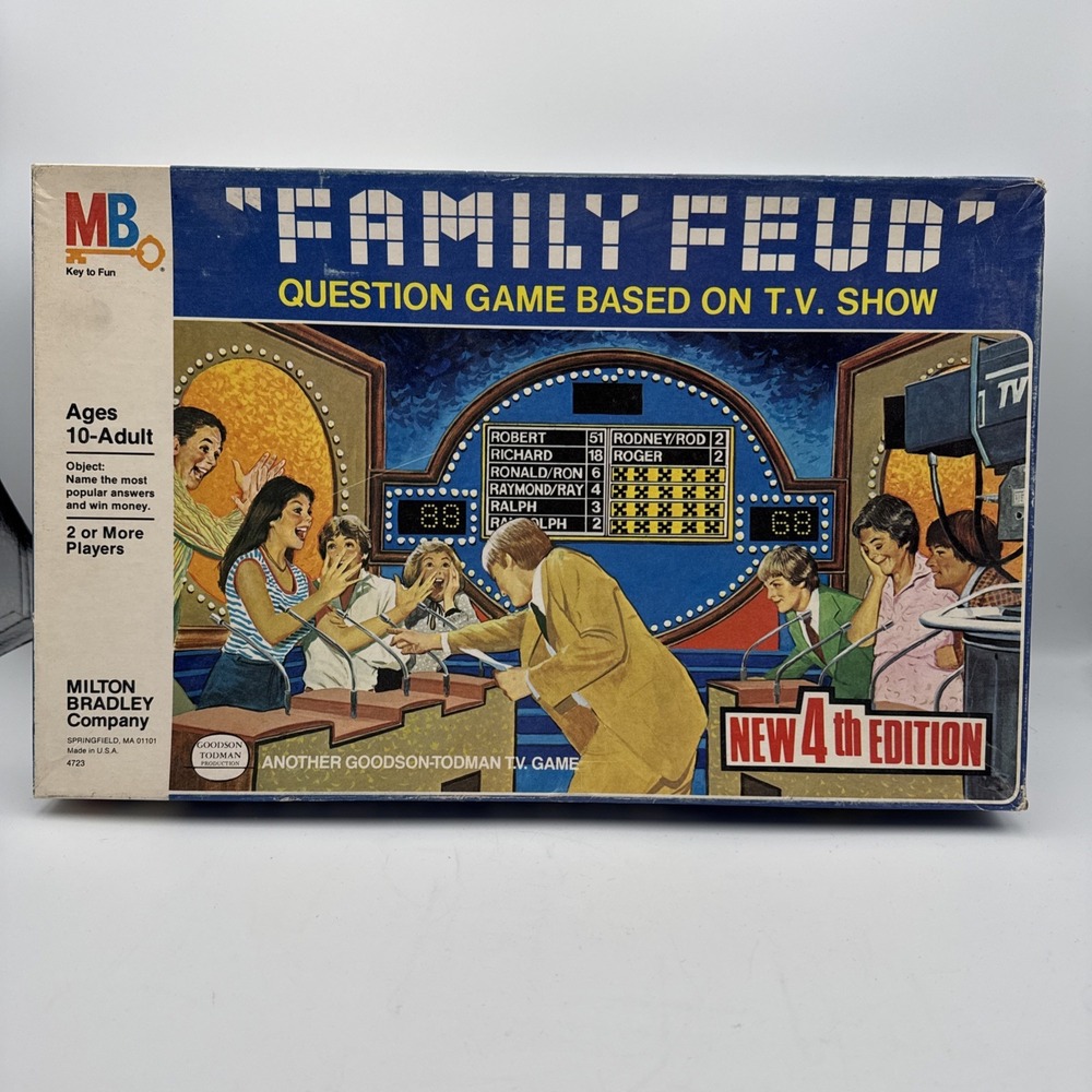 1981 Milton Bradley Family Feud Board Game 4th Edition Richard Dawson Complete